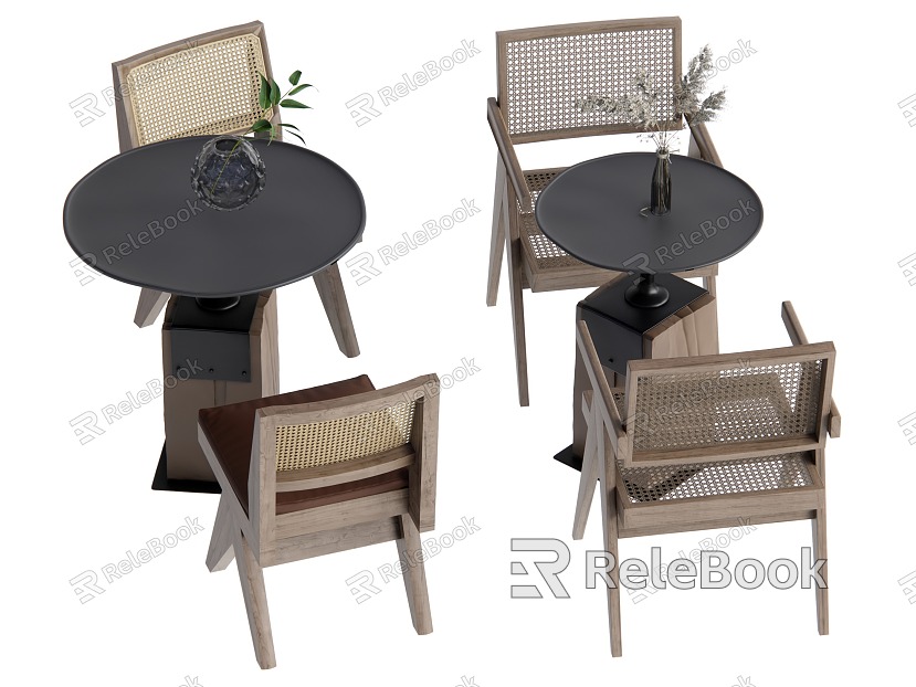 Rattan Casual Table and Chair Combination model