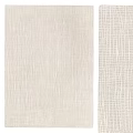 Light Colored Square Area Rug Featuring Woven Texture And Natural Patterns