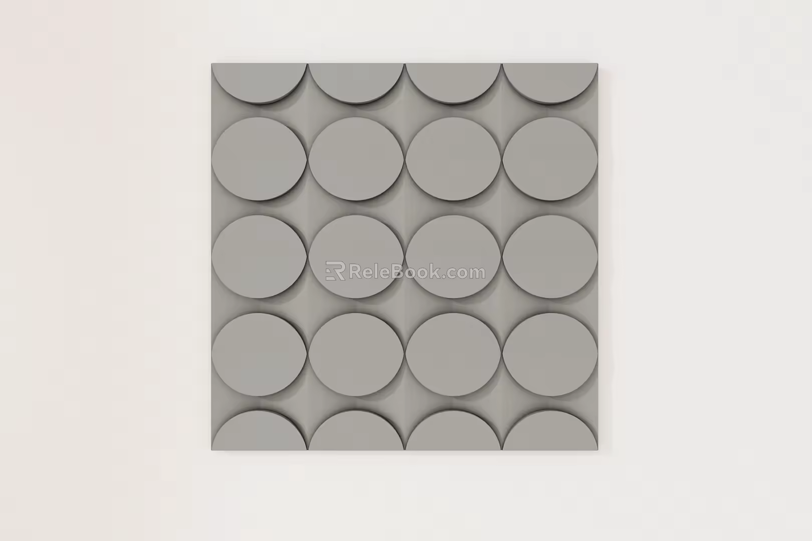 Modern carved plaster line carved components 3d model