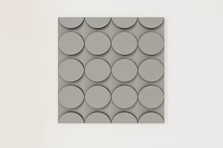 Modern carved plaster line carved components 3d model