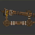 Siege Vehicle Siege Crossbow Arrow Mechanical Crossbow Shift Bow Arrow 3d model