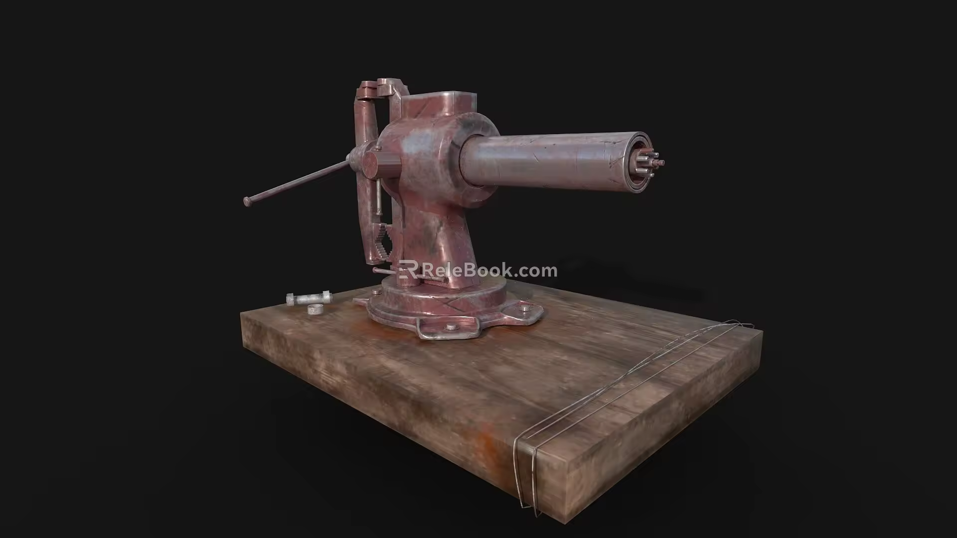 machine gun 3d model