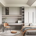 Minimalist Tatami Bedroom Interior Design With Built in Storage Cabinets And Soft Bedding Elements