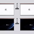 Projection Monitoring System With Ceiling Mounted Projectors And Multiple Screens