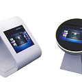 Public Facility Interactive Self Service Kiosks with Touch Screen Digital Interface and Modern Design 3d model