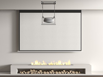 Projector screen 3d model