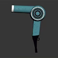 Turquoise Modern Hair Dryer With Ergonomic Handle And Powerful Blowing Function For Daily Use