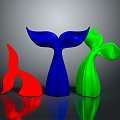 Whale Tail Cartoon Whale Tail Mammal Tail Marine Mammal Tail Marine Animal Tail 3d model