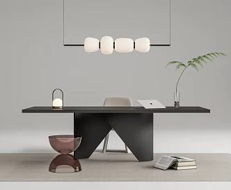 Modern Desk Chair Chandelier Single Chair 3d model