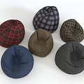 Various Colored Plaid Fabric Bean Bag Chairs With Dome Design