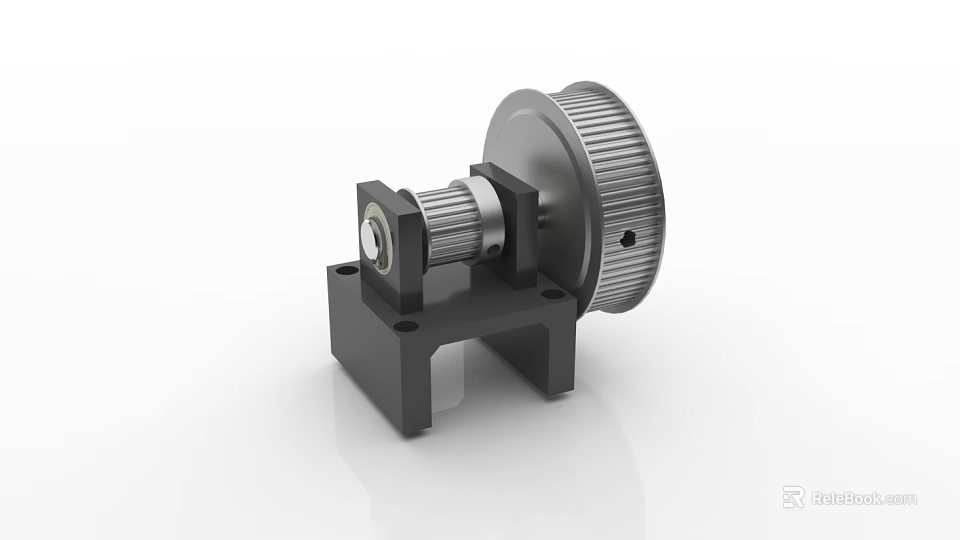 Mechanical Gear Component With Metal Bracket And Precision Engineered Structure 3d model 