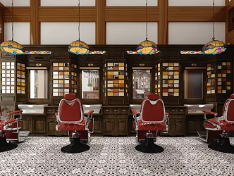 Jane Ou Barber Shop 3d model