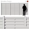 Wooden Slatted Room Dividers With Various Tones For Interior Design