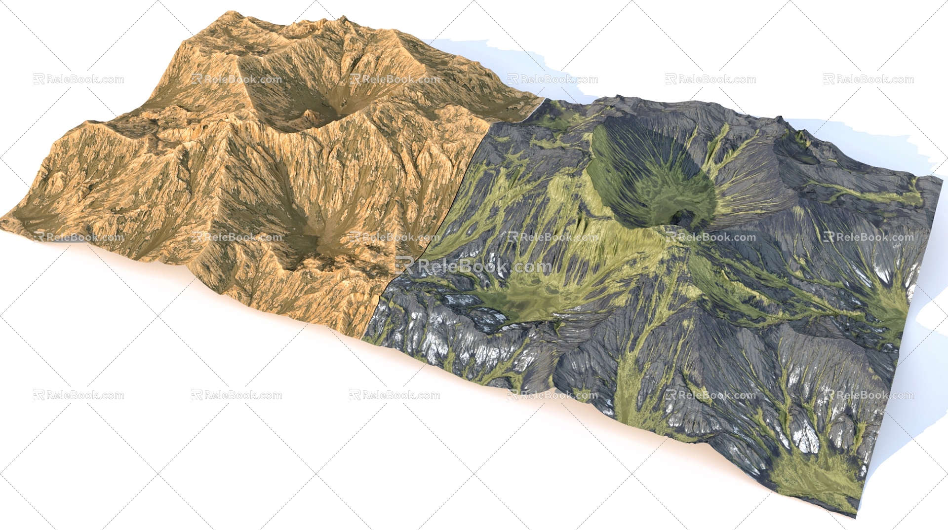 Natural Canyon Terrain 3d model