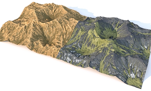 Natural Canyon Terrain 3d model