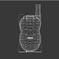 walkie-talkie radio communicator radio transceiver satellite phone 3d model
