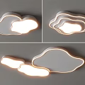 Modern Cloud Shaped Ceiling Light Design With Soft Glow For Home Decor 3d model