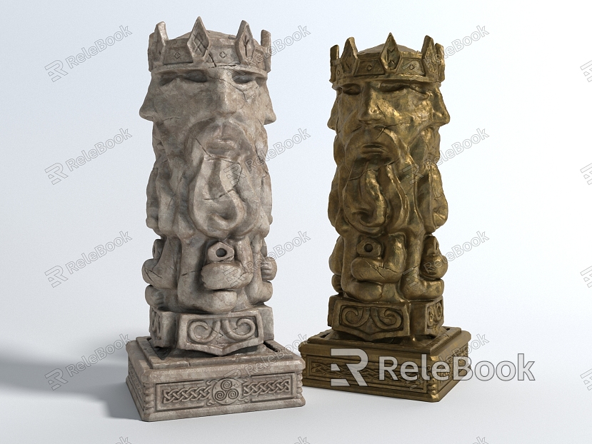 Style Decorative Column Roman Column Column Column Head Architectural Component model