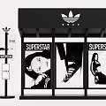 Adidas Superstar Photo Check-in Spot with Billboards Female Models and Originals Logo