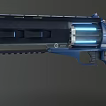 Science Fiction Gun Pistol Cyberpunk Gun Game Gun Low Face Number Low Model Simple Model Game Sub-era Movie and TV Level Super Realistic High Precision 3d model