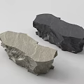 Garden Decorative Rockery Stones With Natural Textured Surface In Light And Dark Color
