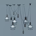 Modern Pendant Lights With Metal Frames And Glass Shades For Decorative Lighting