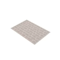 Light Gray Square Pattern Soft Plush Rug With Textured Surface And Modern Style