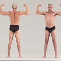 Men's Fitness Sports Body Shows Male Athletes 3d model