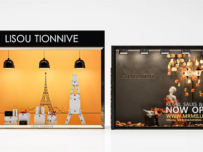 Modern Window Shop 3d model