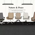 Modern Comfortable Office Chairs With Ergonomic Design And Various Neutral Colors