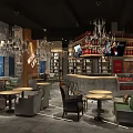 Modern Cinema Interior With Geometric Wooden Walls And Warm Lighting Design