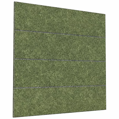 Green Two Seater Sofa With Horizontal Stitching And Soft Upholstery Design 3d model