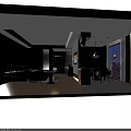 Elegant Modern Hotel Room Interior With Comfortable Bed Wall Mounted TV And Wooden Furniture