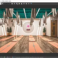 Bright Yoga Studio Interior With Hanging Hammocks Yoga Mats And Plants