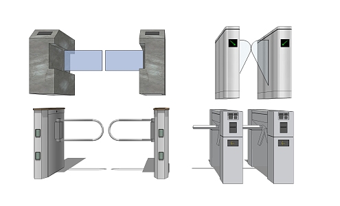 Modern Gate Pickway 3d model