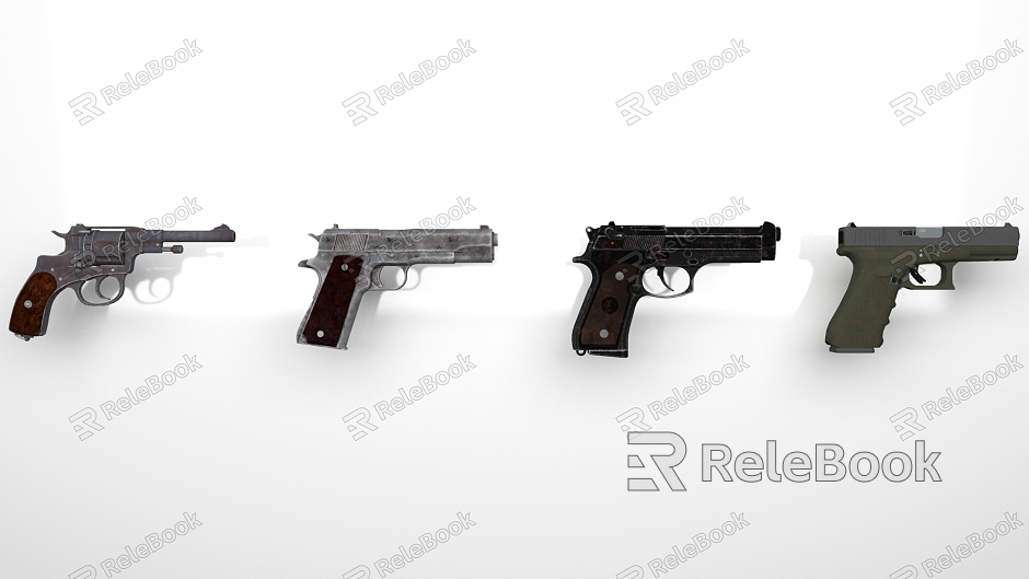 Weapon pistol model