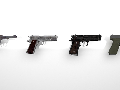 Weapon pistol model