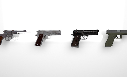 Weapon pistol 3d model