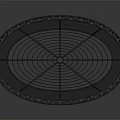 Decorative Metal Wire Storage Basket With Curved Scroll Design And Oval Shape