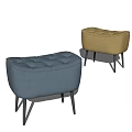 Modern Sofa Stool Low Stool Low Stamp 3d model