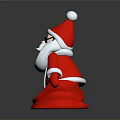 Cute Santa Claus Decorative Figure In Red And White For Household Use