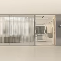 Minimalist White Clothing Store Interior With Glass Displays And Clothing Racks