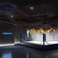 Modern Boxing Gym Fitness Boxing Gym 3d model