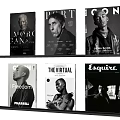 Fashion Lifestyle Books Magazines Display With Portrait Covers On Shelf