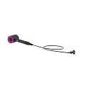 Stylish Hair Dryer with Purple Accent Black Body and Long Power Cord