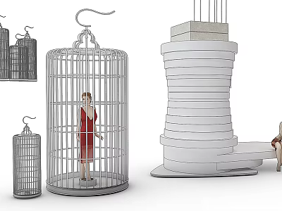 Birdcage 3d model Birdcage 3d model