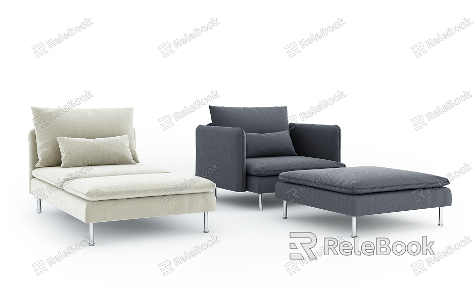 Modern single sofa chaise longue recliner model