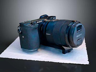 Sony Professional Digital Camera With High Quality Lens And Electronic Features 3d model
