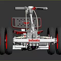 Kinder Kids Tricycle Featuring Red Wheels Red Seat and Silver Frame Design