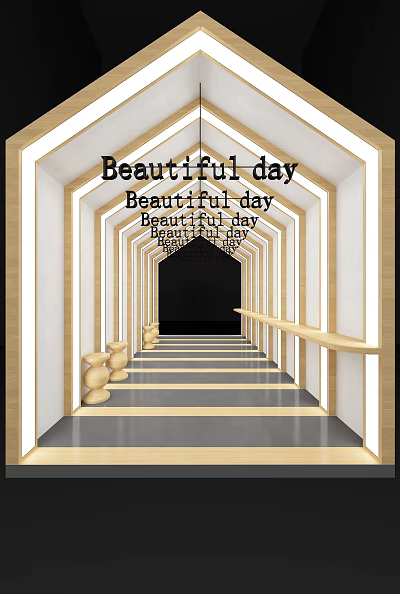 Modern pop-up shop 3d model